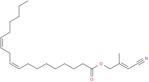 Octadec 9z,12z dienoic acid, 3 cyano 2 methyl 2 propen 1 yl ester